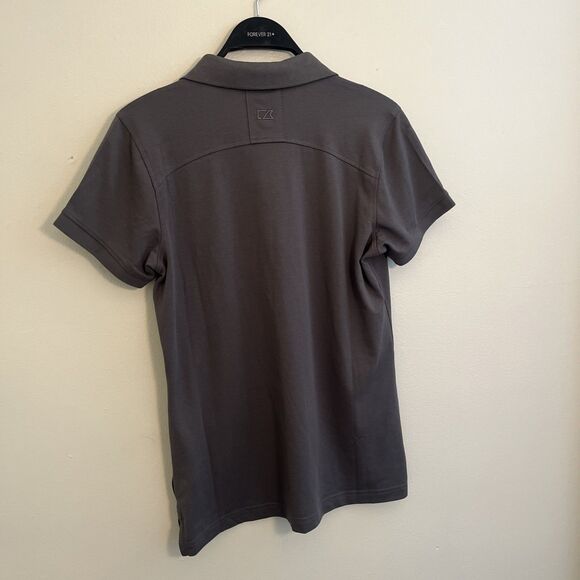 CUTTER & BUCK Advanced Pique New York Jets Football Polo, Gray- L - Picture 8 of 8